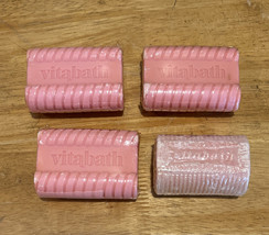 Vitabath Bars Of Soap Plus Pink Lot Of 4 4oz Each NOS - $46.53