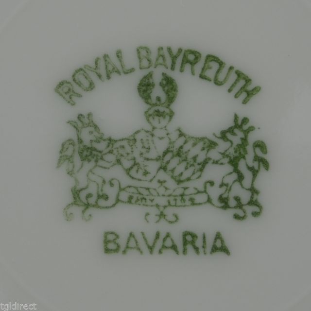 Royal Bayreuth ROB41 Floral Pattern Salad Plate Vintage China Bavaria