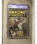 Amazing Fantasy 15 CGC 3.5 Slight Restoration {C-1} 1ST & Origin Spiderman - $37,975.00
