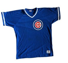 Vintage Rawlings Official MLB Chicago Cubs Mesh Short Sleeve Blue Jersey AdultXL - $38.00
