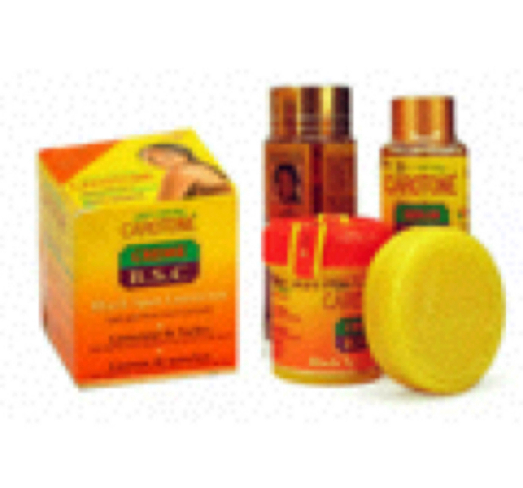 Carotone Trio Black Spot Corrector Kit (Lotion + Serum + Creme + Soap) BSC Set Acne & Blemish