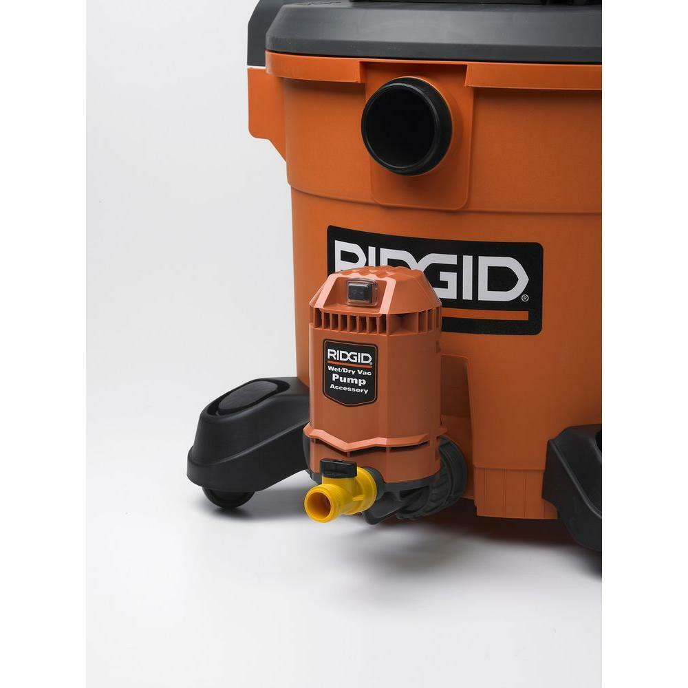 Ridgid Pump For Wet/Dry Vacuum Cleaner Drain Water Removal Attachment