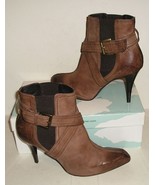 DONALD J PLINER SUSIE Women's SPAIN Brown Leather Dress Fashion Ankle Boots 8 M - $74.99