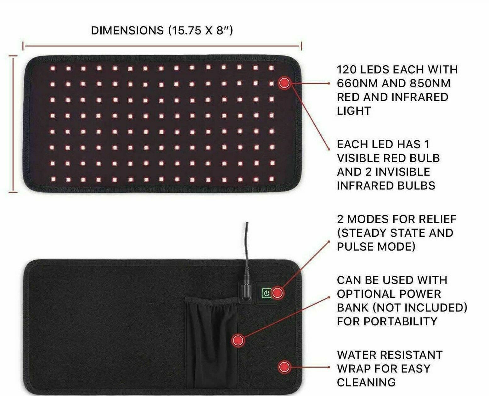 usa store online posture corrector led light near infrared