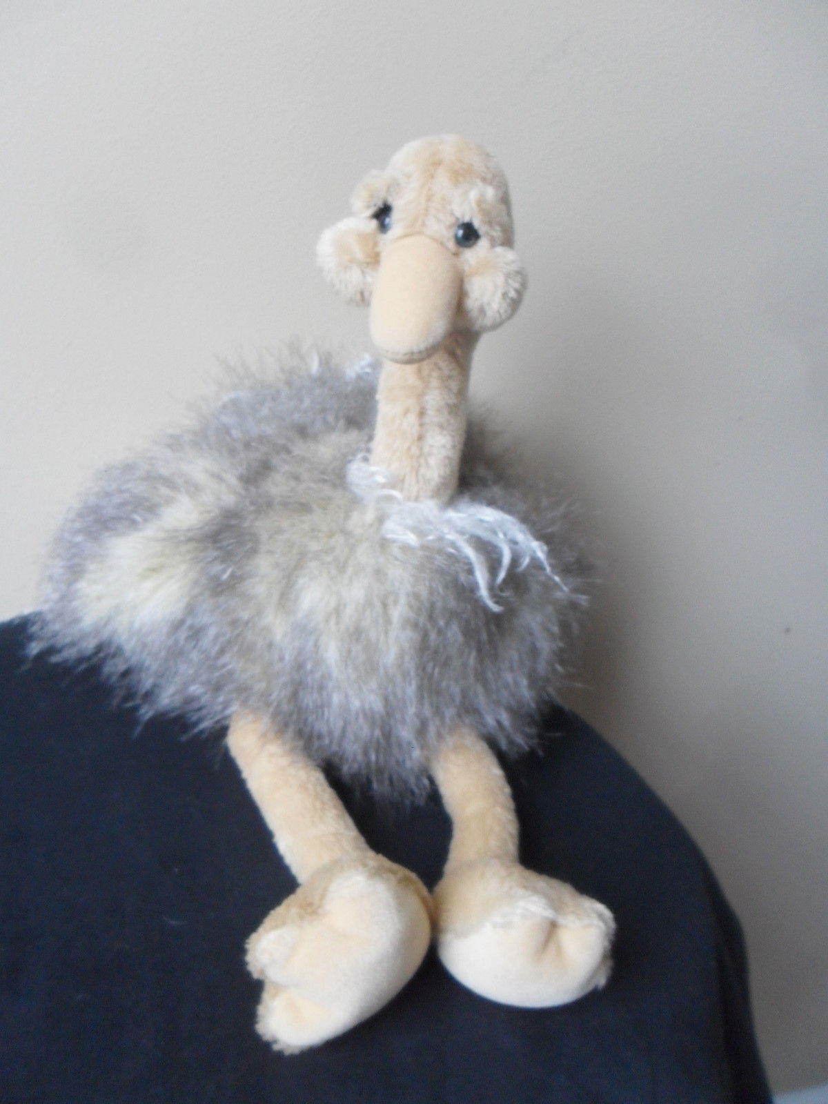 Gund DAZZLING Ostrich Plush Stuffed Animal 31060 Beige Brown Blue Eyes SOFT 19" - $22.49
