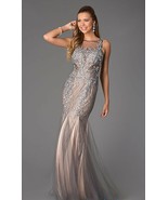 NWT JVN Jovani 98865 Gunmetal Silver Gray Prom Formal Dress Gown $398  0... - $129.00+