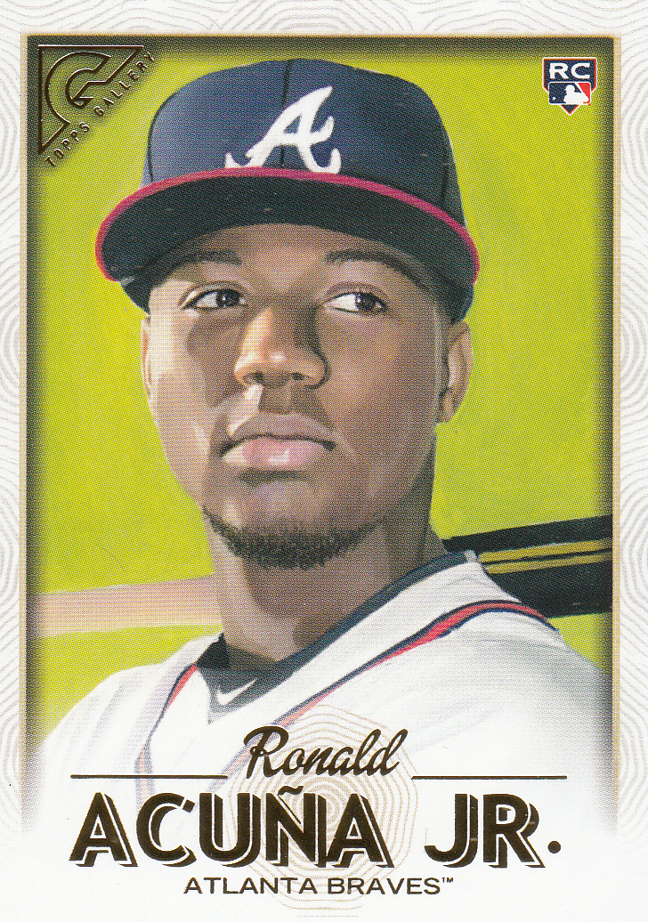 Ronald Acuna Jr. 2018 Topps Gallery Rookie Card #140 - Baseball Cards