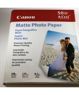 Canon Matte photo paper 50 sheets 8.5&quot; X 11&quot; Premium Quality New sealed  - $8.90