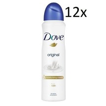 12x Dove Original Deodorant Deodorant Spray 0% ALCOHOL 48h Anti-Transpir... - $51.49