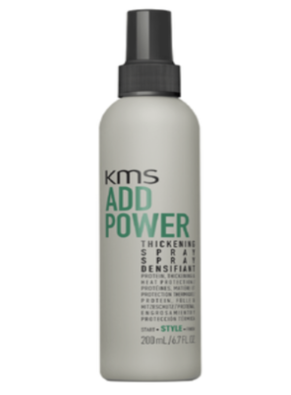 KMS AddPower Thickening Spray, 6.76 ounce Gel, Mousse & Spray