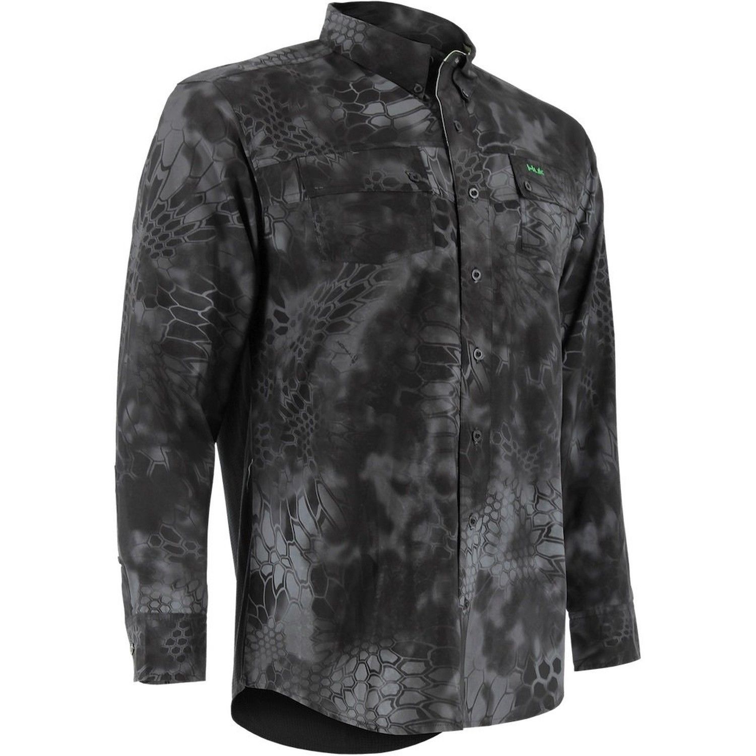 Huk Performance Fishing Mens Dress Shirt Size Medium Kryptek Phenom