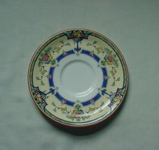 Vintage Royal Worcester Orlando Pattern Plate Saucer Blue Yellow Flowers 5 7/8" - $2.99
