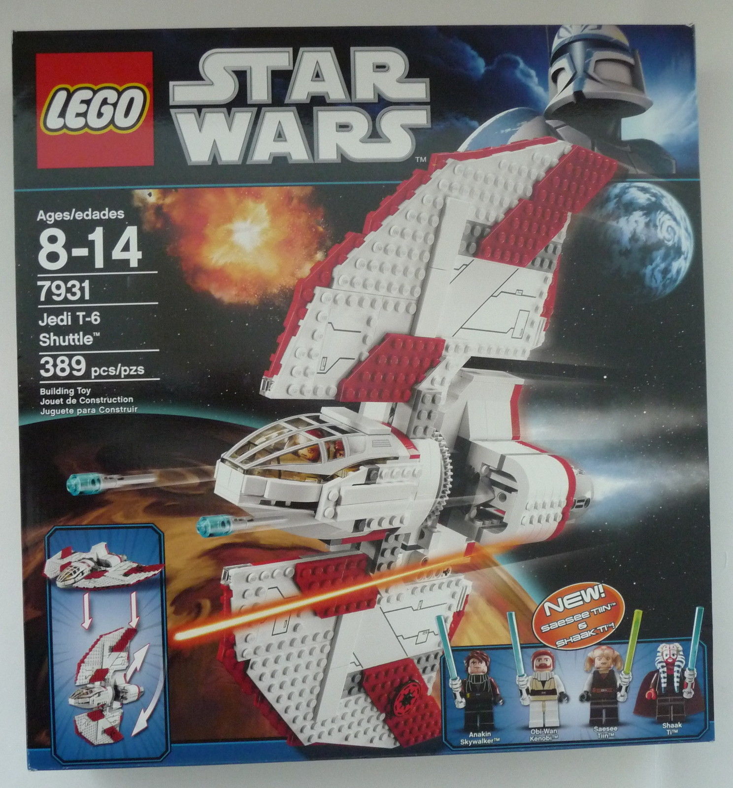 Lego Star Wars Jedi T-6 Shuttle Set 7931 - LEGO Complete Sets & Packs