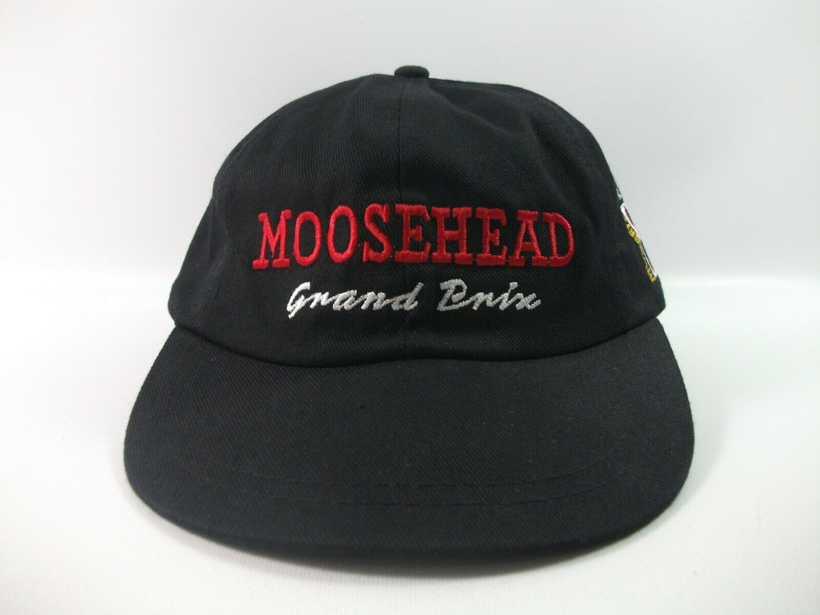 Moosehead Grand Prix Premium Dry Beer Hat Black Strapback Baseball Cap ...