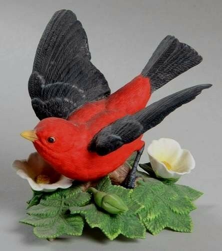 Primary image for 1992 SCARLET TANAGER~Lenox Garden Bird Collection~MIB~Collectible~Awesome Gift