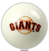 WHITE SAN FRANCISCO GIANTS MLB BILLIARD GAME POOL TABLE CUE 8 BALL REPLACEMENT image 1