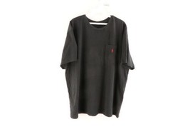 Vintage 90s Ralph Lauren Mens XL Faded Short Sleeve Pocket T-Shirt Black... - $34.60