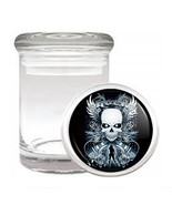 Skull Odorless Air Tight Medical Glass Jar Container Design-003 - $12.95