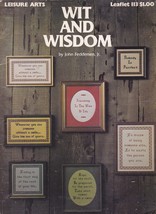 Wit and Wisdom (leisure Arts Cross Stitch patterns) 1977 - $5.95