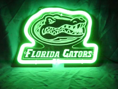 NCAA Florida Gators Football 3D Bar Green Neon Light Sign 9