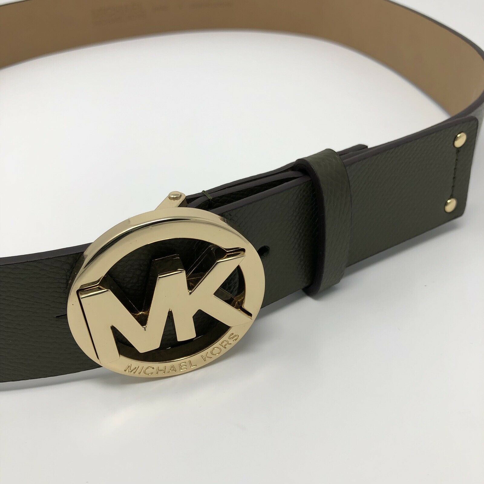 michael kors belt womens green