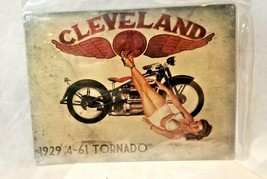 16" Cleveland Tornado 1929 retro bike Flying A STEEL metal USA american ad sign - $59.39