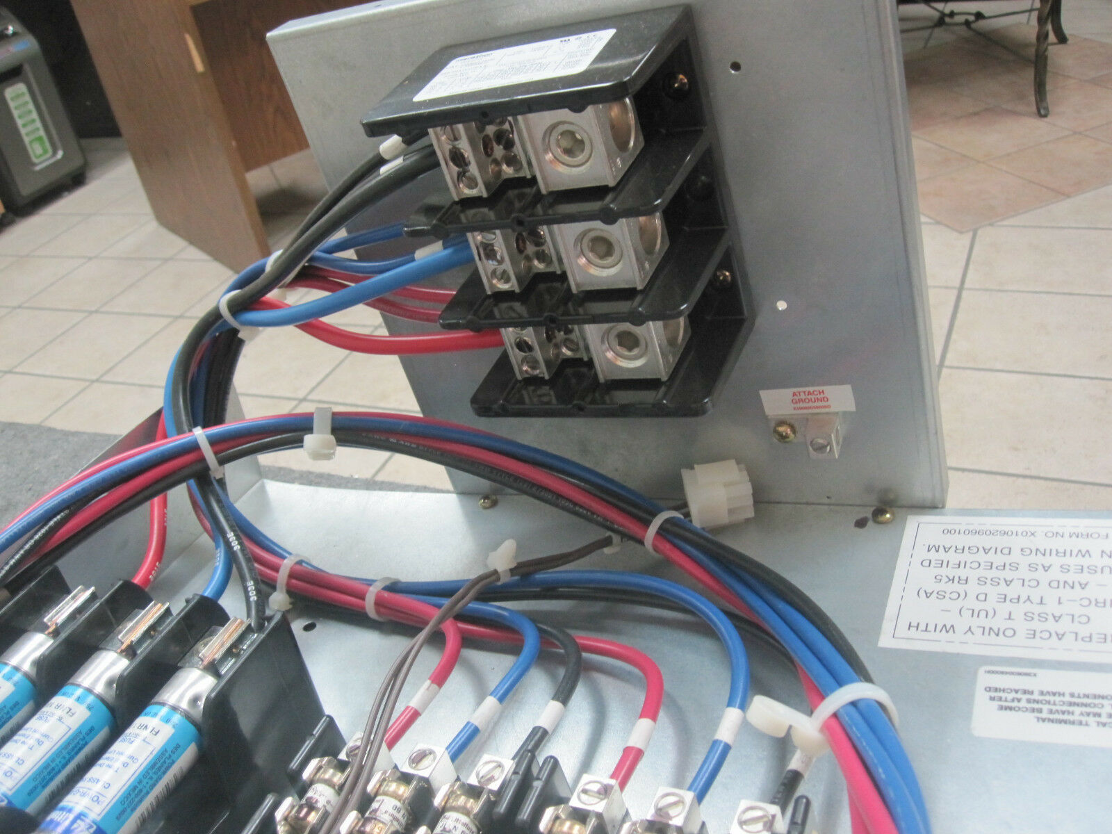 Trane AYDHTRK336BA Auxillary Electric Heater Fuse Panel, 208240V