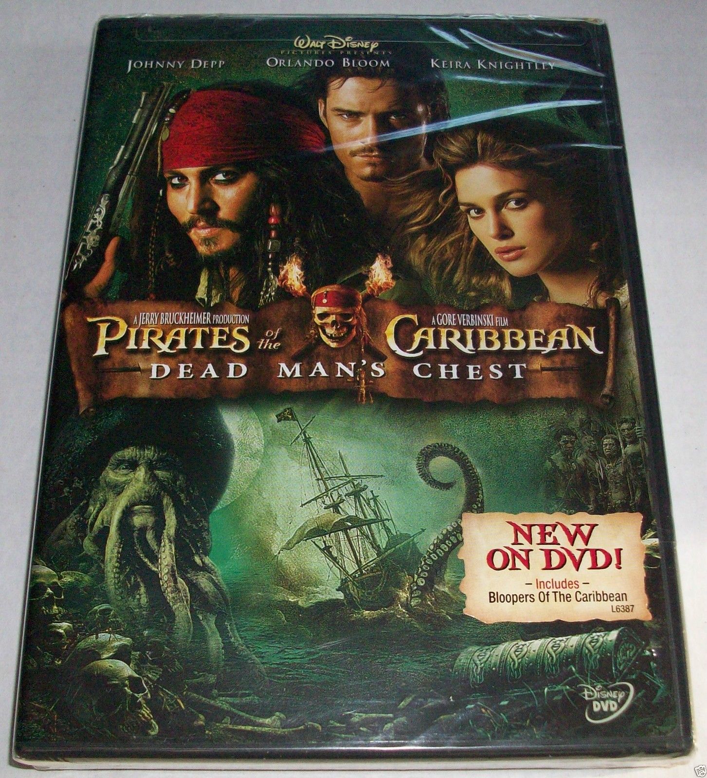 Walt Disney Pirates of the Caribbean 2: Dead Man's Chest (DVD, 2006 ...
