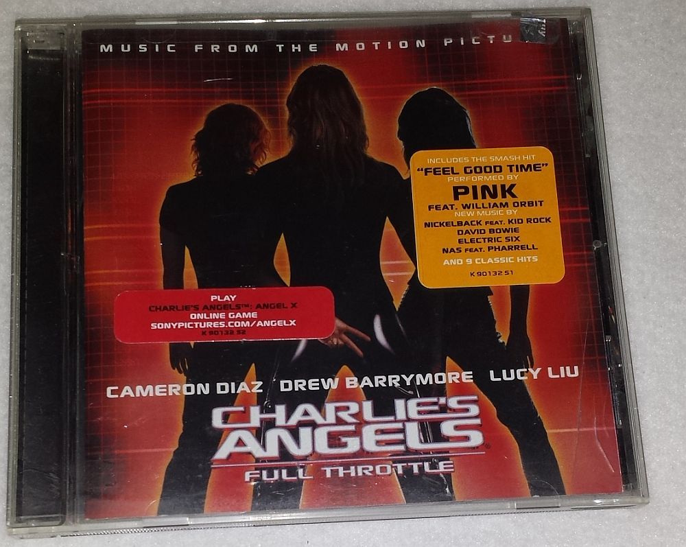 Charlie's Angels Full Throttle Soundtrack CD Used Pink William Bon Jovi Pharrell CDs