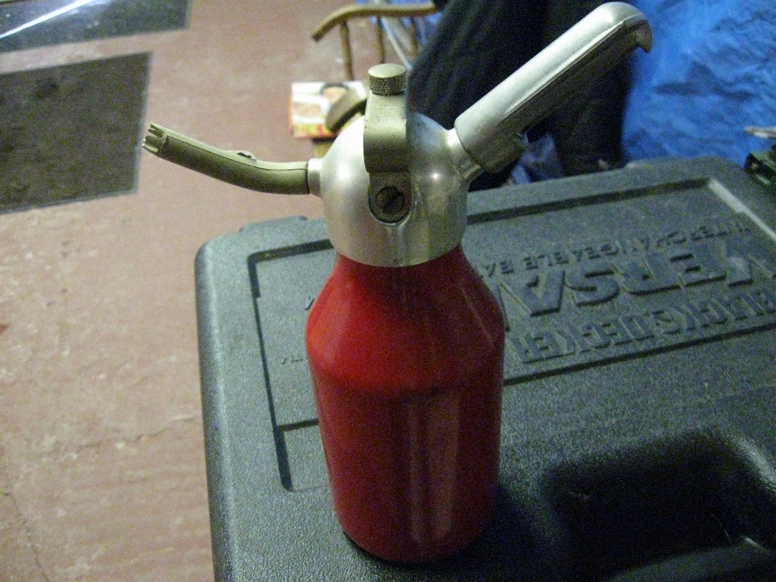 Vintage 60's CO2 Cartridge Holder Tank Dispenser Food & Beverages