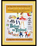 ORIGINAL Vintage 1961 Disney Babes in Toyland 11x14 Framed Advertisement - $148.49