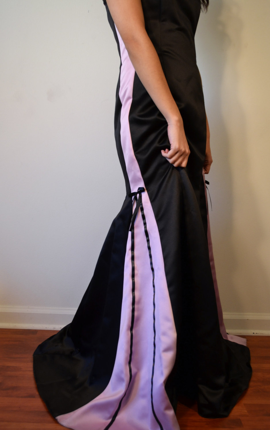 Jessica McClintock Long Formal Evening Dress Vintage 80's 90's Black ...