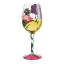 Lolita Wine Glass My Drinking Garden 15 oz 9" High Gift Boxed #6006288 Floral image 4