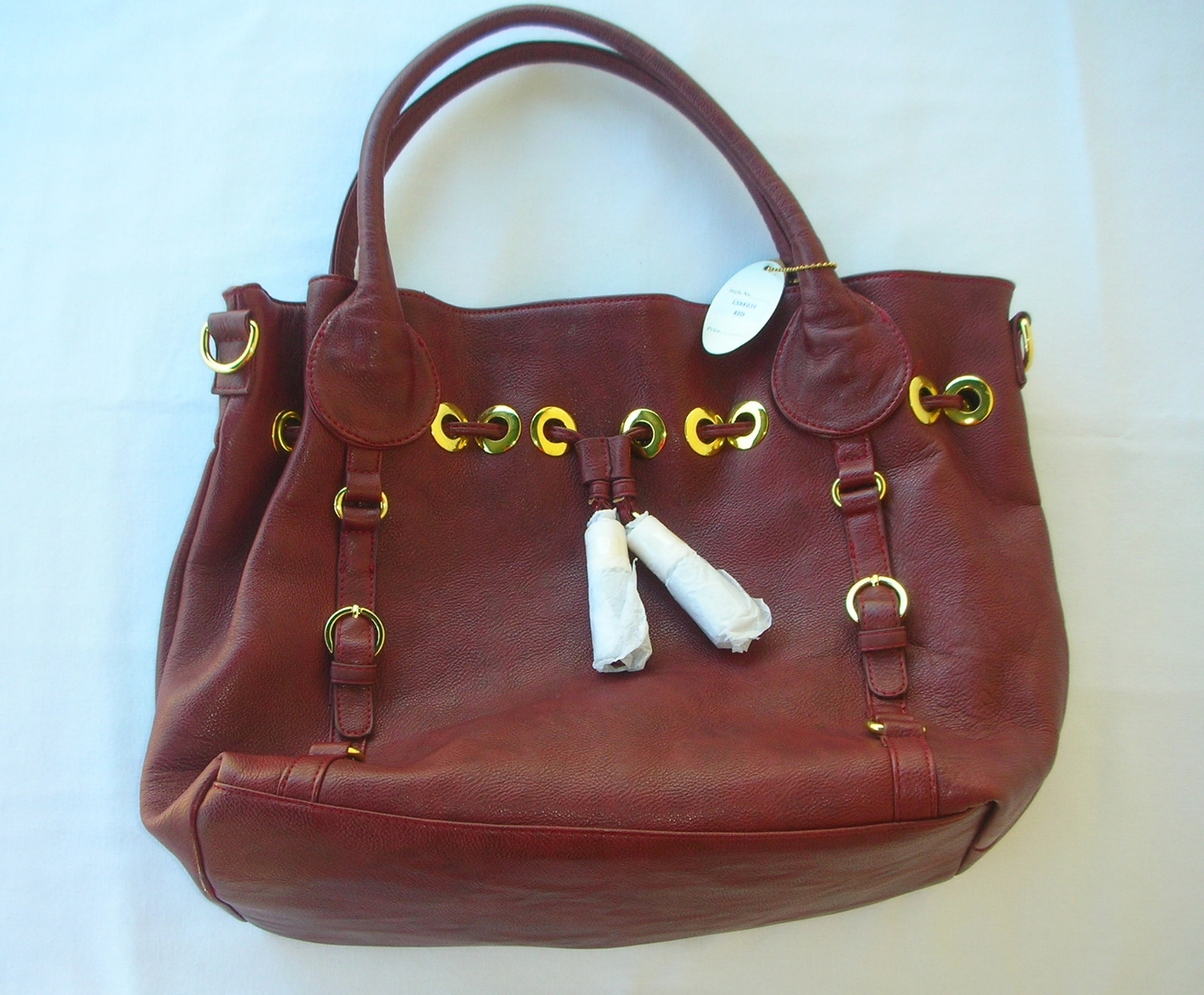 pleather tote bag