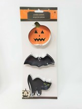 Metal Cookie Cutter Set - New - Pumpkin, Bat, Cat - $9.99