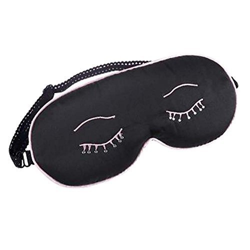 Beauty Cute Sleep Eye Mask Soft Eyeshade for Sleeping & Travel, Black