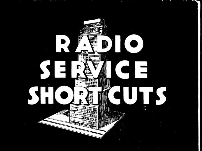 Vintage Radio Service Shortcuts Electronics CD