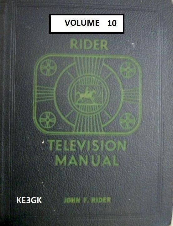 Riders Television Manual * Volume 10 * CDROM * PDF * TV Schematics