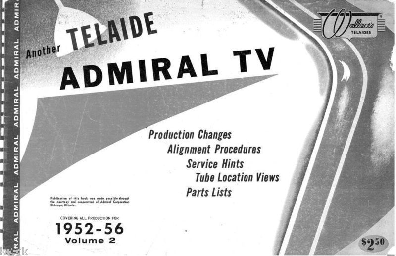Television Repair * Admiral * Motorola * GE * TV Schematics