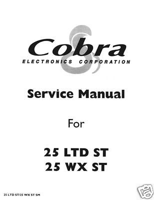 Cobra 25 Service Manual on CDROM - PDF