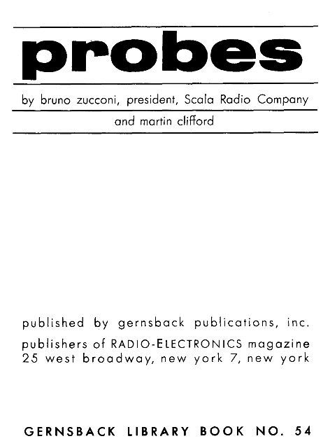 Gernsback Library #54 - Probes - VTVMs and Oscilloscopes - CDROM