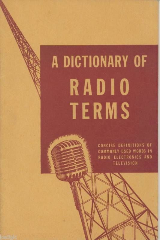 Dictionary of Radio Terms 1944