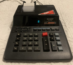 Sharp EL-2630A Electronic Printing Calculator Black TESTED WORKS - $25.82