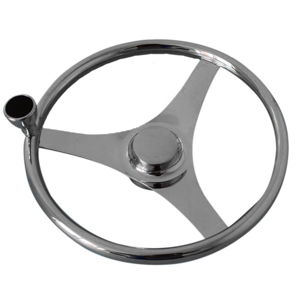 Stainless Steel Marine Steering Wheel Yacht 13.5