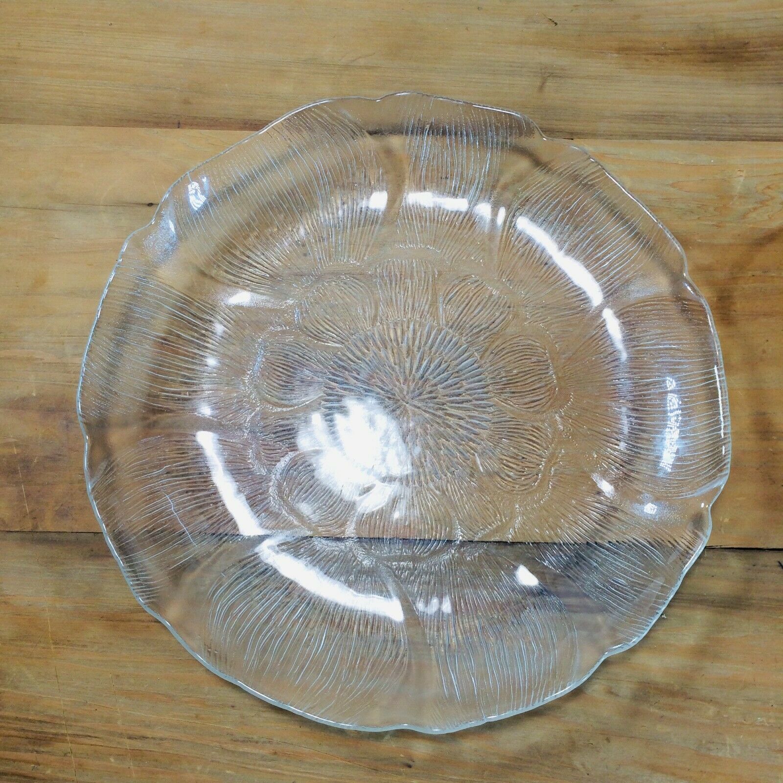 4 Arcoroc France Fleur Flower Embossed Clear And 50 Similar Items