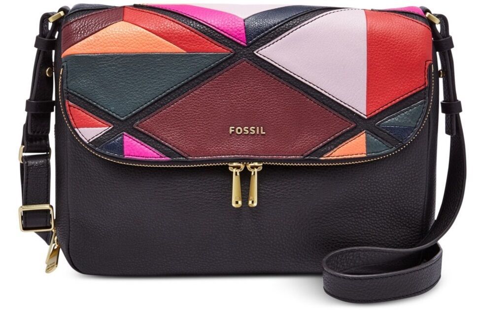 New Fossil Women Preston Leather Flap Shoulder Crossbody Bags Variety Colors