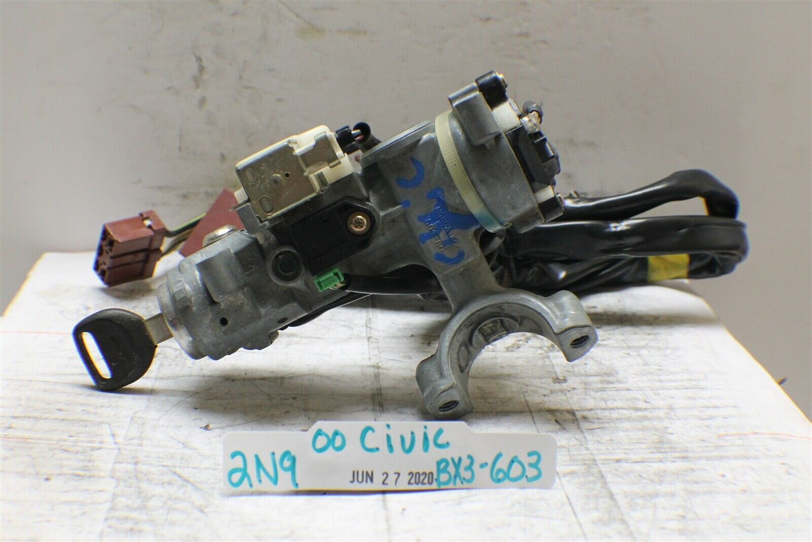1996-1999 Honda Civic Ignition Switch With Key S0480 OEM 603 2N9-B3 ...