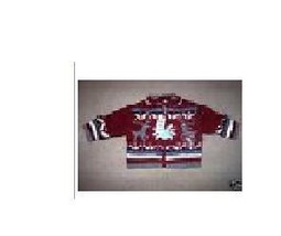 THE CHILDREN&#39;S PLACE INFANT BOYS 6-9 MONTHS ZIP-UP HOLIDAY SWEATER RED N... - $16.99