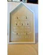What I Love About My Home Is Who I Share It With Wooden Key Rack, Wall M... - $44.55