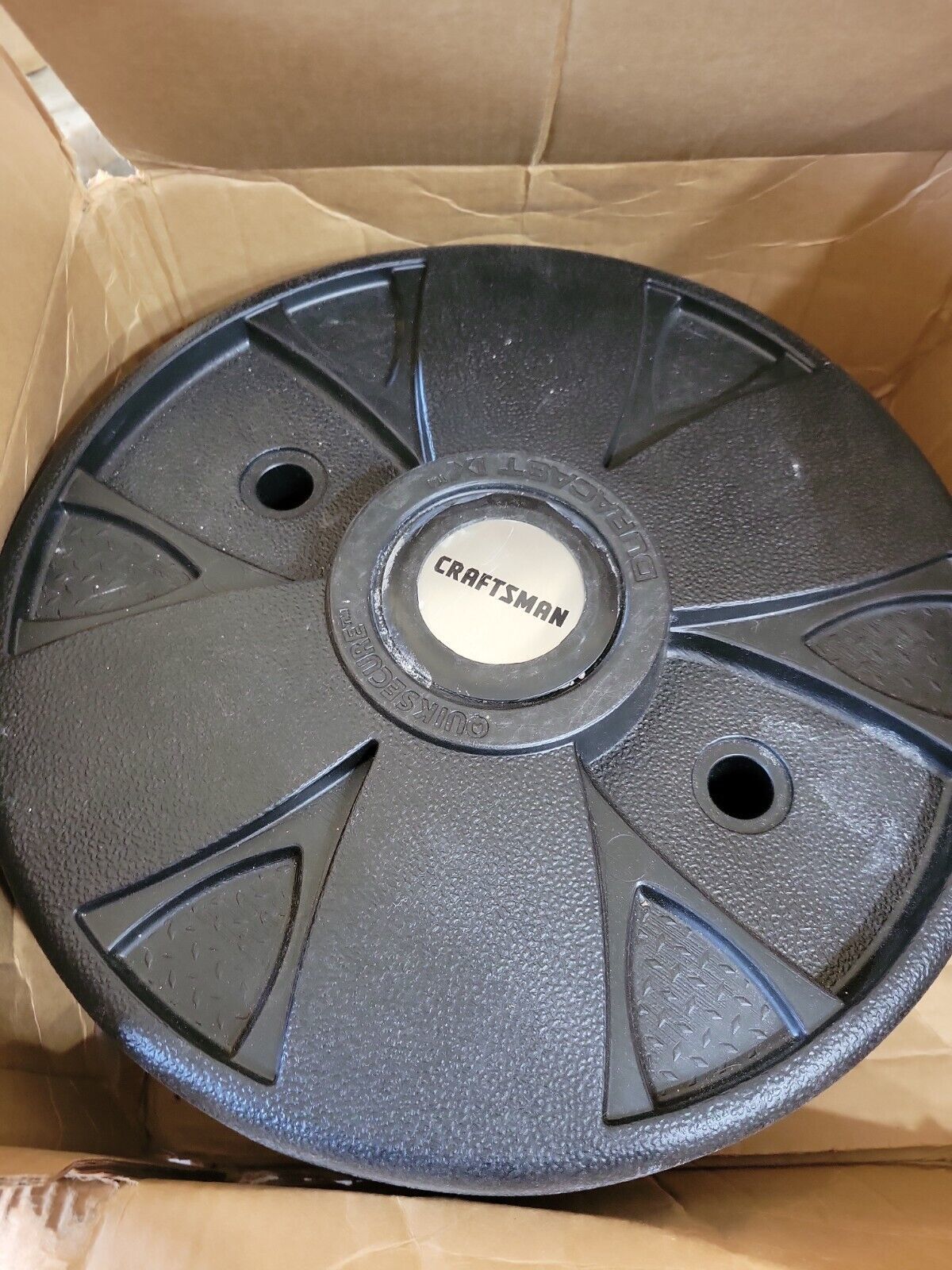 (1) Craftsman Quiksecure garden tractor wheel weight Brand New. 24446